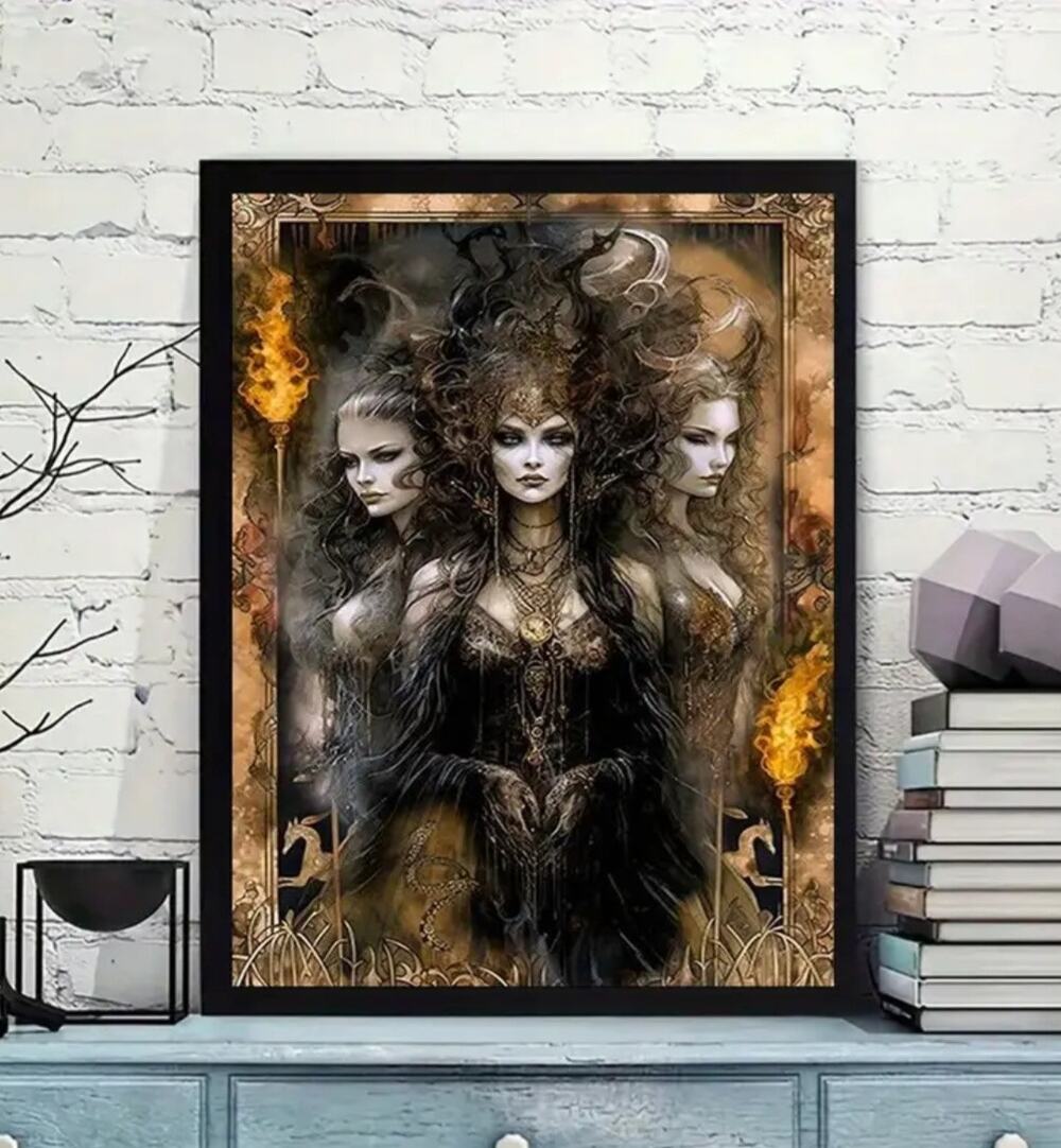 Witches' Coven Canvas Art Print 12"×16" Hecate Magic Sorceress Pagan Priestess